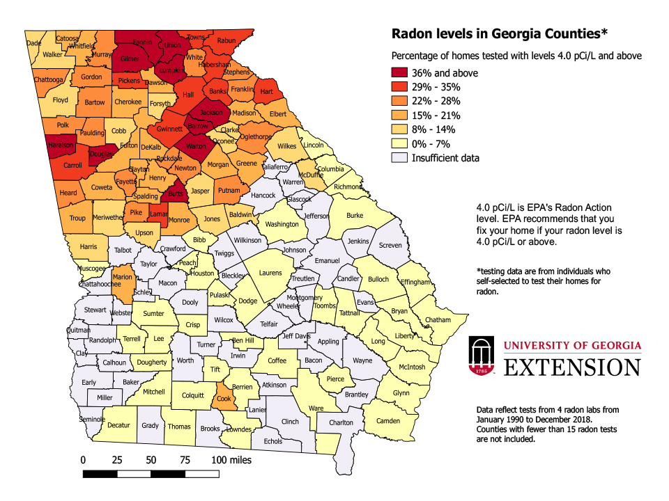 Radon Testing Gwinett County | North Georgia Radon Testing